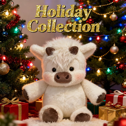 18" Weighted Highland Cow Plush – Ultra-Soft Stuffed Animal