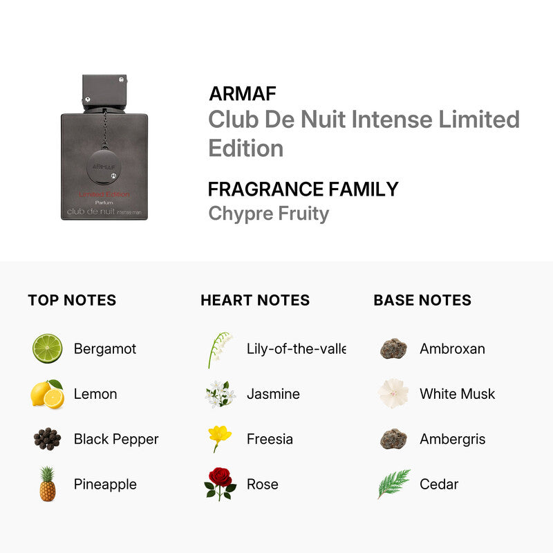 Armaf Club de Nuit Intense Man Limited Edition Parfum — 3.6 oz