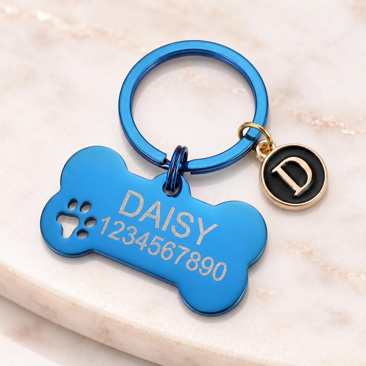 Personalized Pet ID Tag – Engraved Name & Phone Number