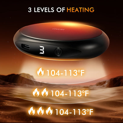 2-in-1 Magnetic Rechargeable Hand Warmers – 3 Heat Levels