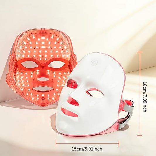7-Color LED Facial Mask – USB Rechargeable Home Skincare Device
