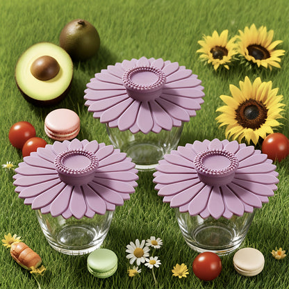 3-Piece Silicone Cup Lids – Heat-Resistant & Leakproof Covers