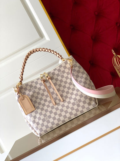 Louis Vuitton Beaubourg Woven Handle Tote Bag 32cm Damier Azur Canvas Spring/Summer Collection M40343 – product image 1