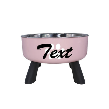 Personalized Elevated Stainless Steel Pet Bowl – Anti-Slip Feeding Bowl