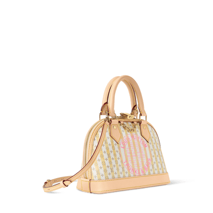 Women's Alma BB LV Stamp Banana Monogram Canvas Nano Bag