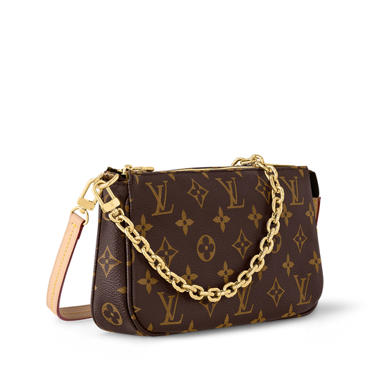Pochette Accessoires Monogram Coated Canvas Gold-Color Hardware
