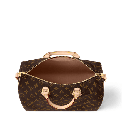 Speedy Bandoulière 35 Monogram Coated Canvas Gold-Toned Hardware