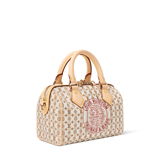 Women's Speedy Bandoulière 20 LV Stamp Nude Rose Monogram Canvas Handbag M29459