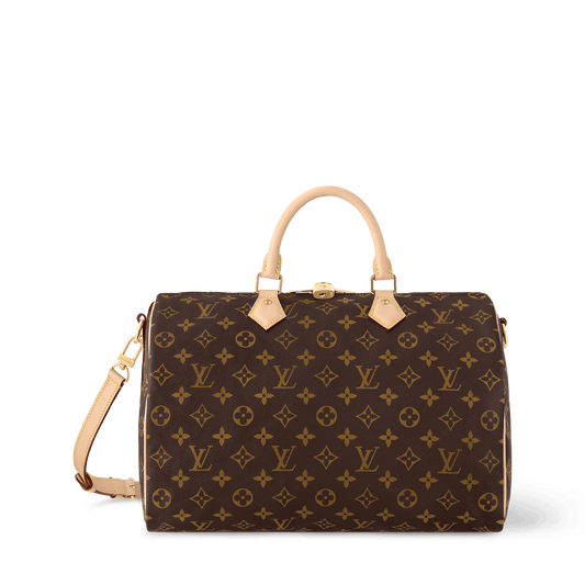 Speedy Bandoulière 35 Monogram Coated Canvas Gold-Toned Hardware