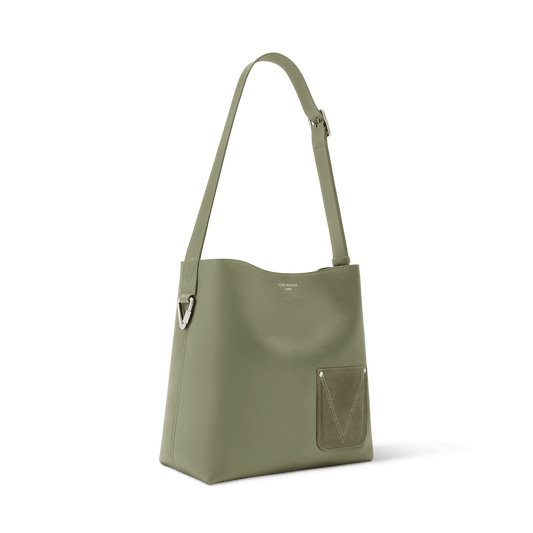 Men's Verso Hobo LV Touch Calfskin Khaki