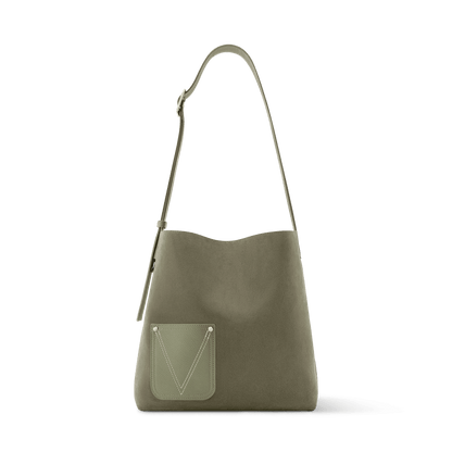 Men's Verso Hobo LV Touch Calfskin Khaki