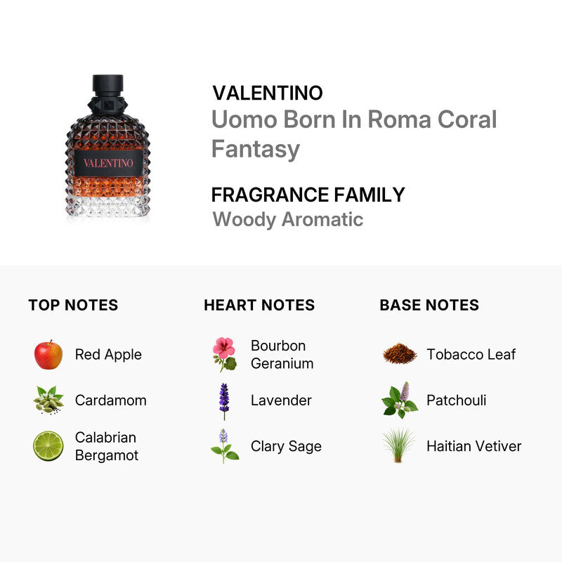 Valentino Uomo Born in Roma Coral Fantasy Eau de Toilette — 3.4 oz
