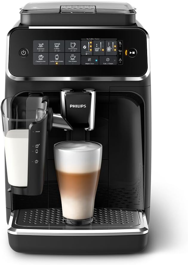 Fully Automatic Coffee Machine with Milk System, Black